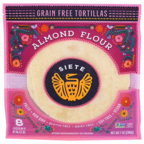 Siete Almond Flour Tortillas - 0.875 Ounce - 8 Count