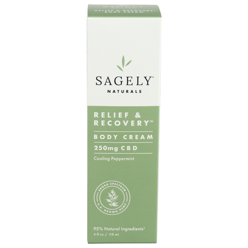 Sagely Naturals Cream Relief & Recovery Cbd Pump Top - 4 Fluid Ounce - 1 Count