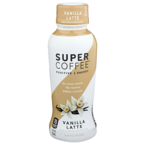 Super Coffee Vanilla Latte Enhanced - 12 Fluid Ounce