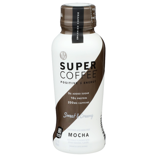 Super Coffee Mocha Sweet & Creamy Enhanced Beverage - 12 Fluid Ounce