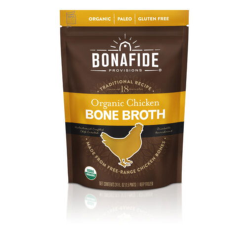 Bonafide Provisions Organic Chicken Bone Broth - 24 Fluid Ounce