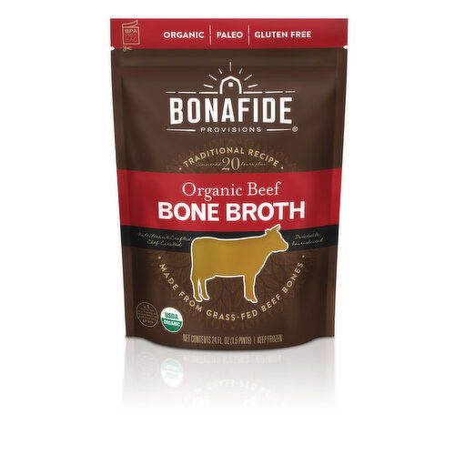 Bonafide Provisions Organic Beef Bone Broth - 24 Fluid Ounce