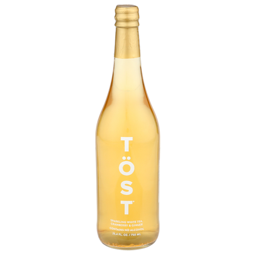 TÖST White Tea, Cranberry, Ginger Sparkling Non-Alcoholic Beverage - 25.4 Fluid Ounce