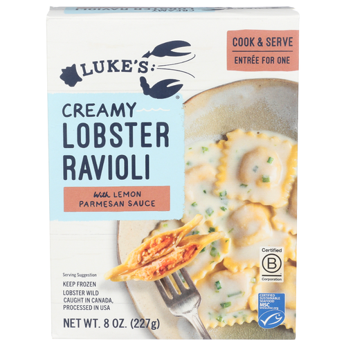 LUKE's Lobster With Lemon Parmesan Frozen Ravioli Sauce - 8 Ounce