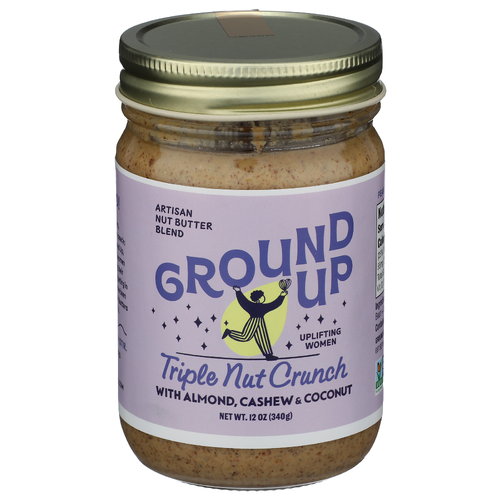 Ground Up Triple Nut Crunch Butter - 12 Ounce