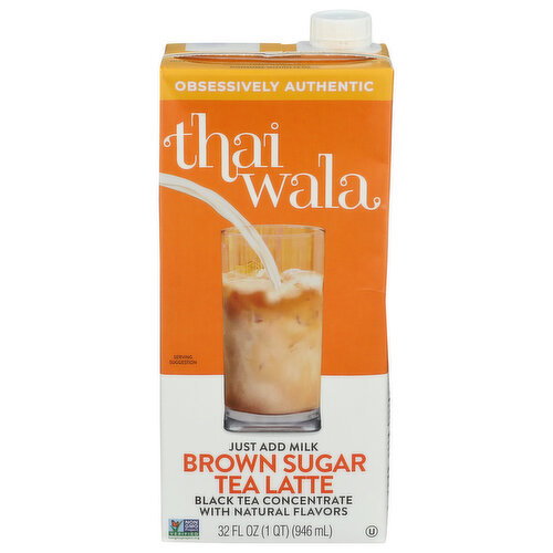 Thaiwala Brown Sugar Black Tea Concentrate Latte - 32 Fluid Ounce Image 1 of 4