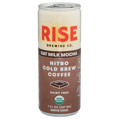 Rise Brewing Co. Oat Milk Mocha Nitro Cold Brew Coffee - 7 Fluid Ounce