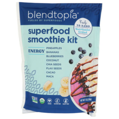 Blendtopia Energy Superfood Smoothie Kit - 7 Ounce Image 1 of 4