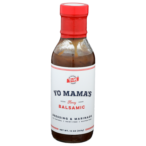 Yo Mama's Foods Honey Balsamic Dressing & Marinade - 13 Ounce