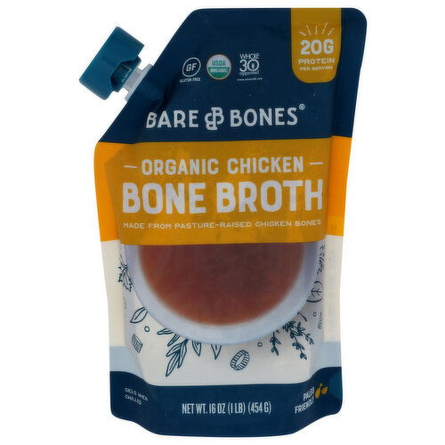 Bare Bones Bone Broth Chicken - 16 Ounce