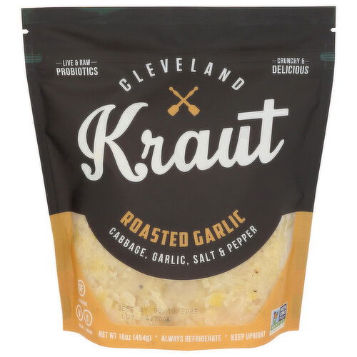 CLEVELAND KRAUT Sauerkraut Roasted Garlic - 16 Ounce