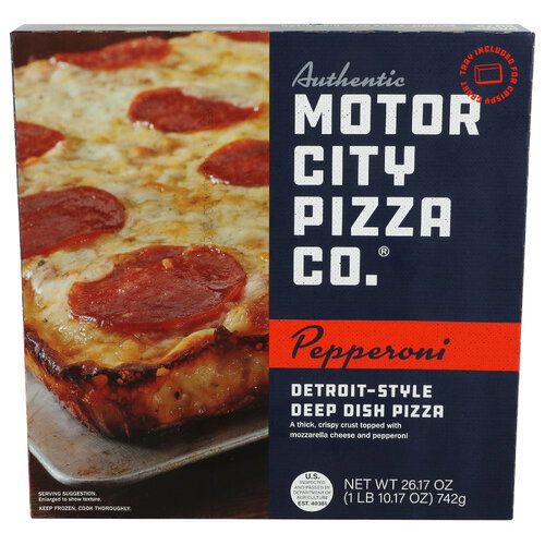 Motor City Pizza CO. Pepperoni Detroit Style Deep Dish Pizza - 26.17 Ounce