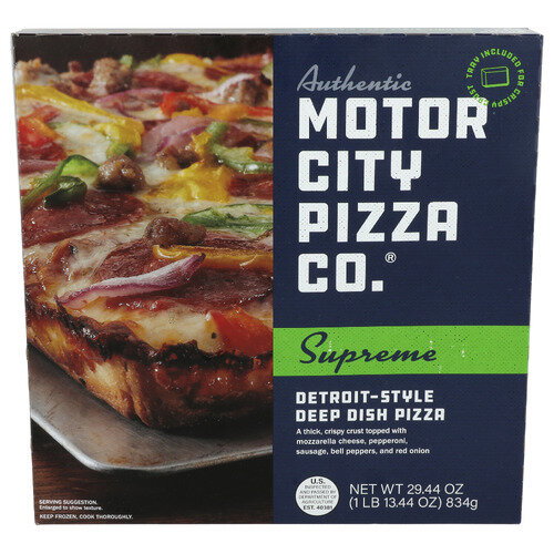 Motor City Pizza CO. Supreme Detroit Style Deep Dish Pizza - 29.44 Ounce