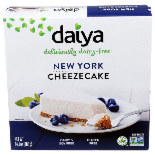 Daiya Dessert New York Frozen Cheezecake Gluten Vegan Cheesecake Dairy Free - 14.1 Ounce