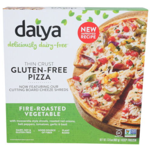 Daiya Pizza Roasted Vegetable Frozen Dairy Free Fire Gluten - 17.4 Ounce