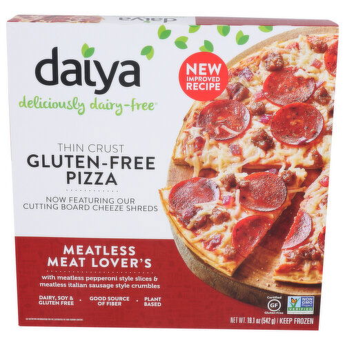 Daiya Pizza Meatless Meat Lover's Frozen Dairy Free Gluten - 19.1 Ounce