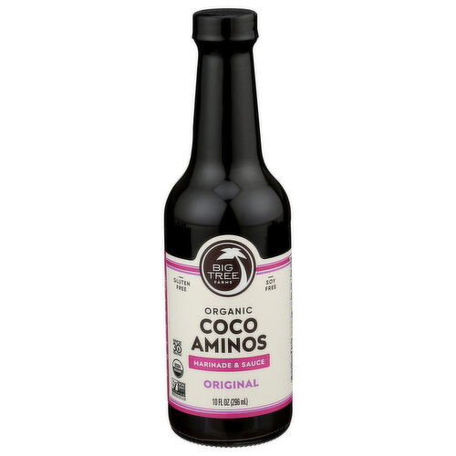 BIG TREE FARMS Original Liquid Organic Coco Aminos Soy Sauce Alternative - 10 Fluid Ounce