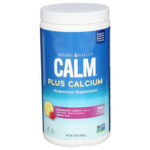 Natural Vitality Ras Lem Powder Calm +CALCIUM Magnesium - 16 Ounce