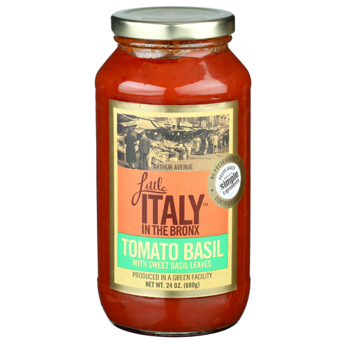 Little Italy In The Bronx With Sweet Basil Leaves Tomato - 24 Ounce