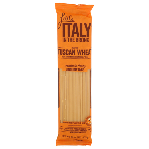 Little Italy In The Bronx Linguine No63 Italian Macaroni Product - 16 Ounce