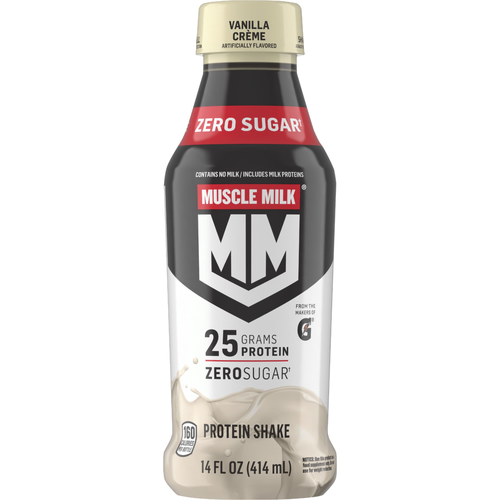 Muscle Milk Genuine Zero Sugar Protein Shake Vanilla Crème Artificially Flavored - 14 Fluid Ounce