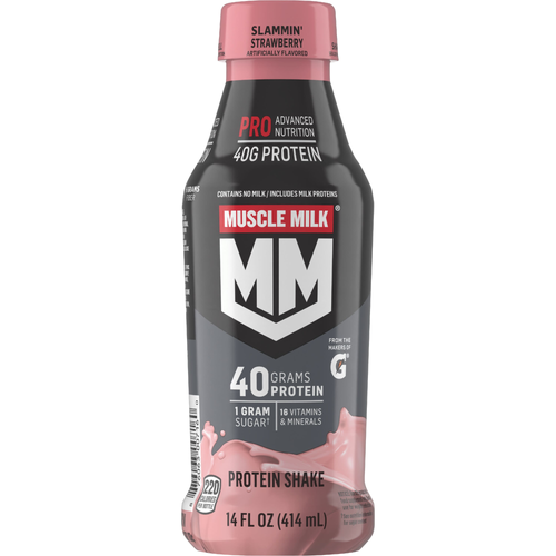 Muscle Milk Pro Advanced Nutrition Protein Shake Slammin' Strawberry - 14 Fluid Ounce