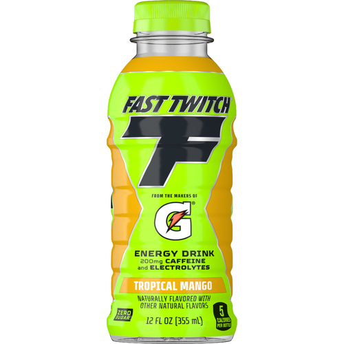 Fast Twitch Zero Sugar Energy Drink Tropical Mango - 12 Fluid Ounce