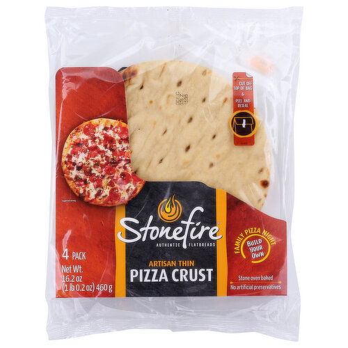 Stonefire Stonefirethin Pizza Crust - 4.05 Ounce - 4 Count