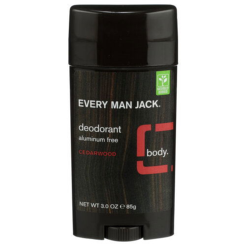 Every Man Jack Deodorant Cedarwood - 3 Ounce