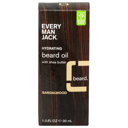 Every Man Jack Sandalwood Hydrating Beard Oil - 1 Fluid Ounce