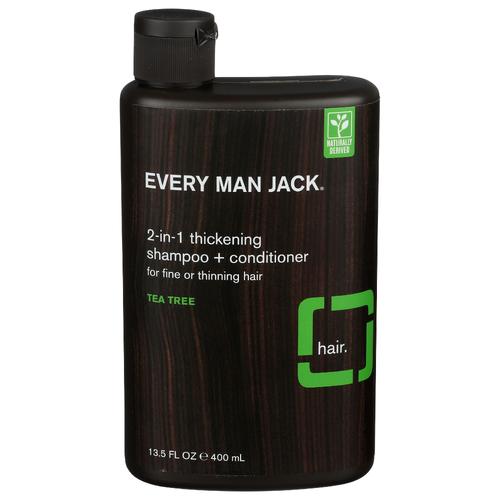 Every Man Jack 2-In-1 Thickening Shampoo + Conditioner Tea Tree - 13.5 Fluid Ounce