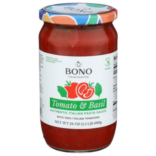 Bono Tomato & Basil Sauce - 24 Ounce Image 1 of 4