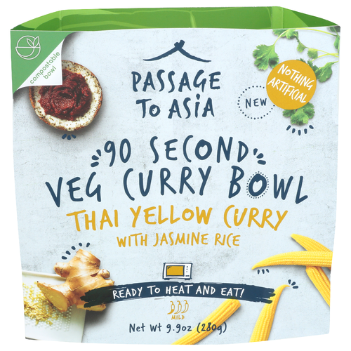 Passage Foods Veg Curry Thai Yellow Heat-And-Eat To Asia Bowl - 9.9 Ounce Image 1 of 4