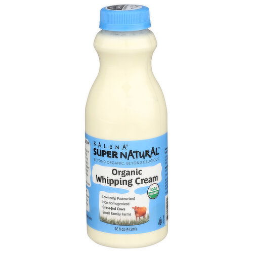 KALONA SUPERNATURAL Organic Whipping Cream - 16 Fluid Ounce
