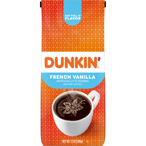 Dunkin' French Vanilla Ground Coffee - 12 Ounce Image 1 of 4