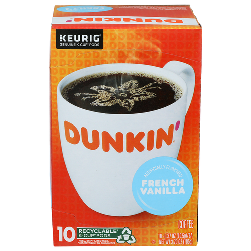 Dunkin' French Vanilla Coffee - 3.7 Ounce Image 1 of 6