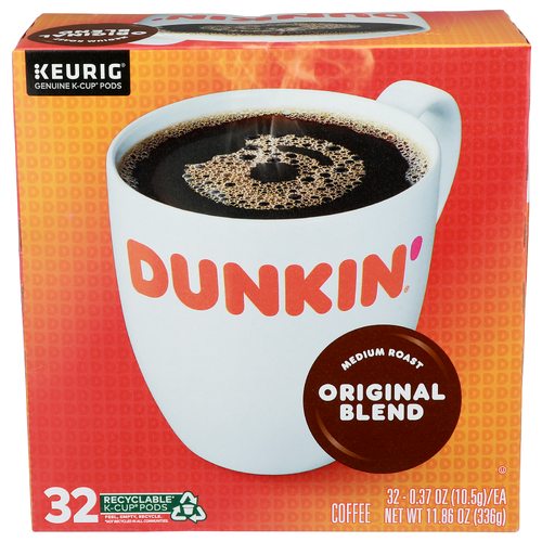 Dunkin' Medium Roast Original Blend k Cuppods - 0.371 Ounce - 32 Count