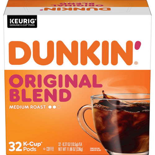 Dunkin' Medium Roast Original Blend K Cup Pods - 11.86 Ounce Image 1 of 4