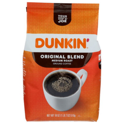 Dunkin' Original Blend Medium Roast Ground Coffee - 18 Ounce Image 1 of 3