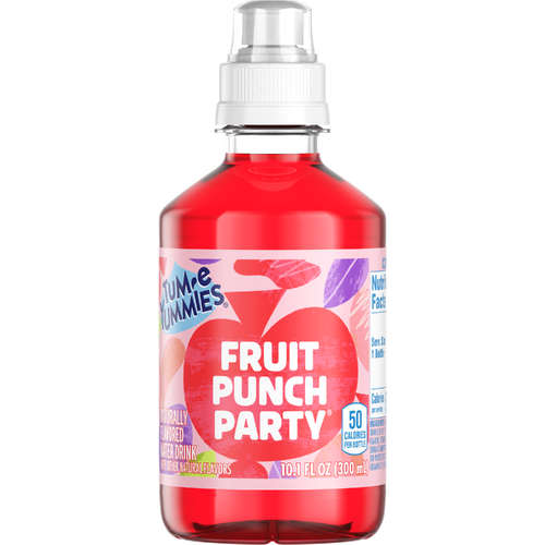 Tum-E Yummies Fruit Punch Party Flavored Water Drink Bottle - 10.1 Fluid Ounce Image 1 of 2