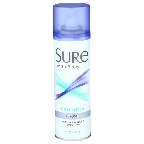 Sure Aerosol Anti-Perspirant Deodorant - 6 Ounce