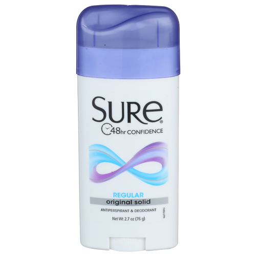 Sure Regular Original Solid Antiperspirant & Deodorant - 2.7 Ounce