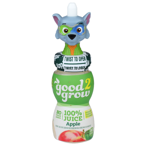 good2grow 100% Juice, Apple - 6 Ounce