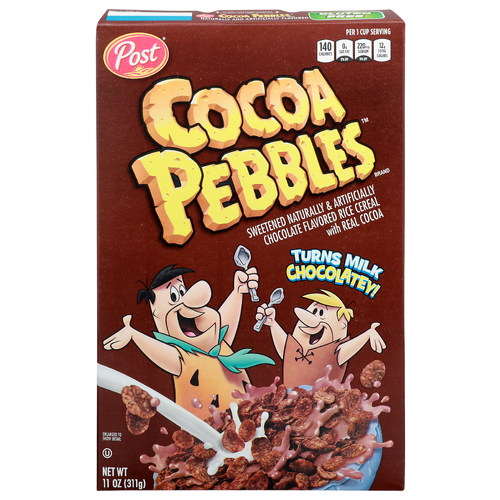 Post Cocoa Pebbles Chocolate Sweetened Rice Cereal - 11 Ounce