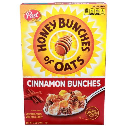 Post Honey Bunches Of Oats Cinnamon - 12 Ounce