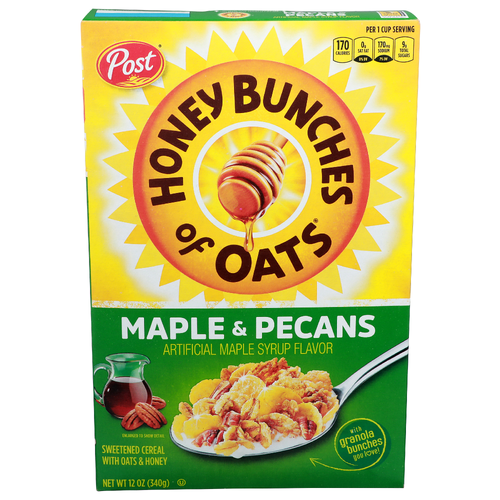 Post Honey Bunches Of Oats Maple & Pecans - 12 Ounce