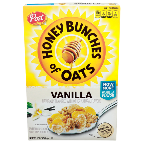 Post Honey Bunches Of Oats Vanilla Sweetened Cereal With - 12 Ounce
