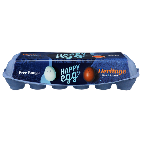 Happy Egg Heritage Breed Eggs - 12 Count