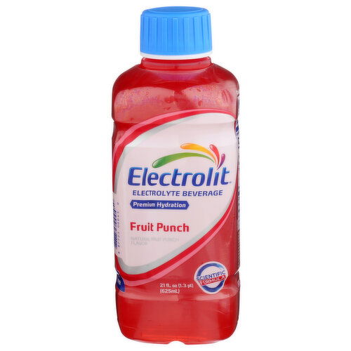 ELECTROLIT Fruit Punch Hydration Drink With Electrolytes - 21 Fluid Ounce