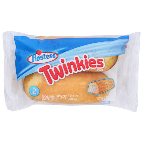 Hostess Twinkies With Creamy Filling Golden Sponge Cake - 1.35 Ounce - 2 Count